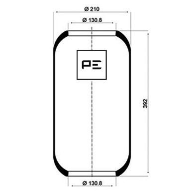 PE AUTOMOTIVE dėklas, pneumatinė pakaba 084.007-70A